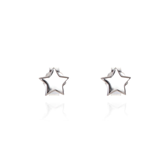 문썸 실버스타 귀걸이  MOON SOME silver star daily earring